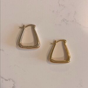 LVC Jewelry • Gold Plated Triangle Hoops